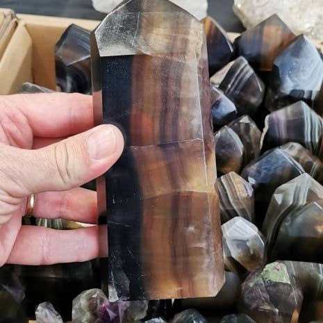 Fluoritspitze für den Großhandel von Minéraux d'ailleurs