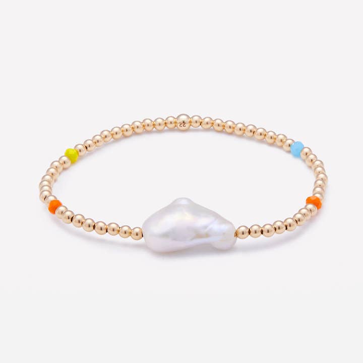 AQUA MINI NOOR RAINBOW BRACELET 3MM for wholesale by 22 Jewelry