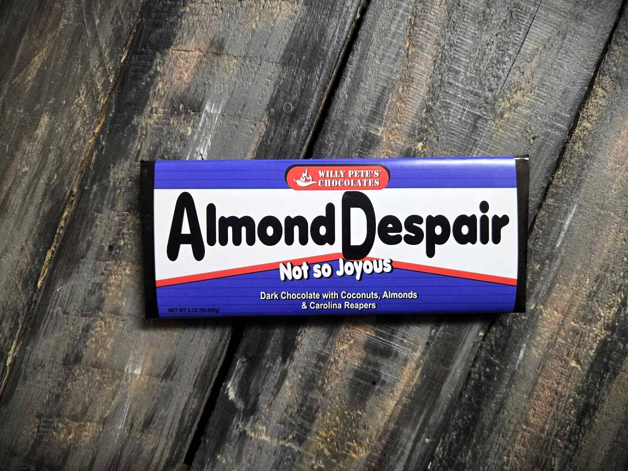 Willy Petes Chocolate Co - Wholesale Chocolate Bar - Almond Despair Chocolate Bar0
