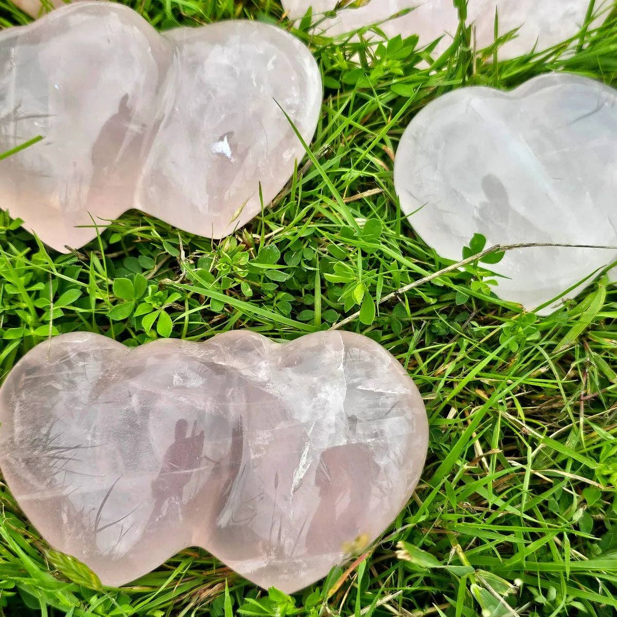 Distinction Crystals - Wholesale Spiritual stone/crystal - Large Double Rose Quartz Crystal Hearts2