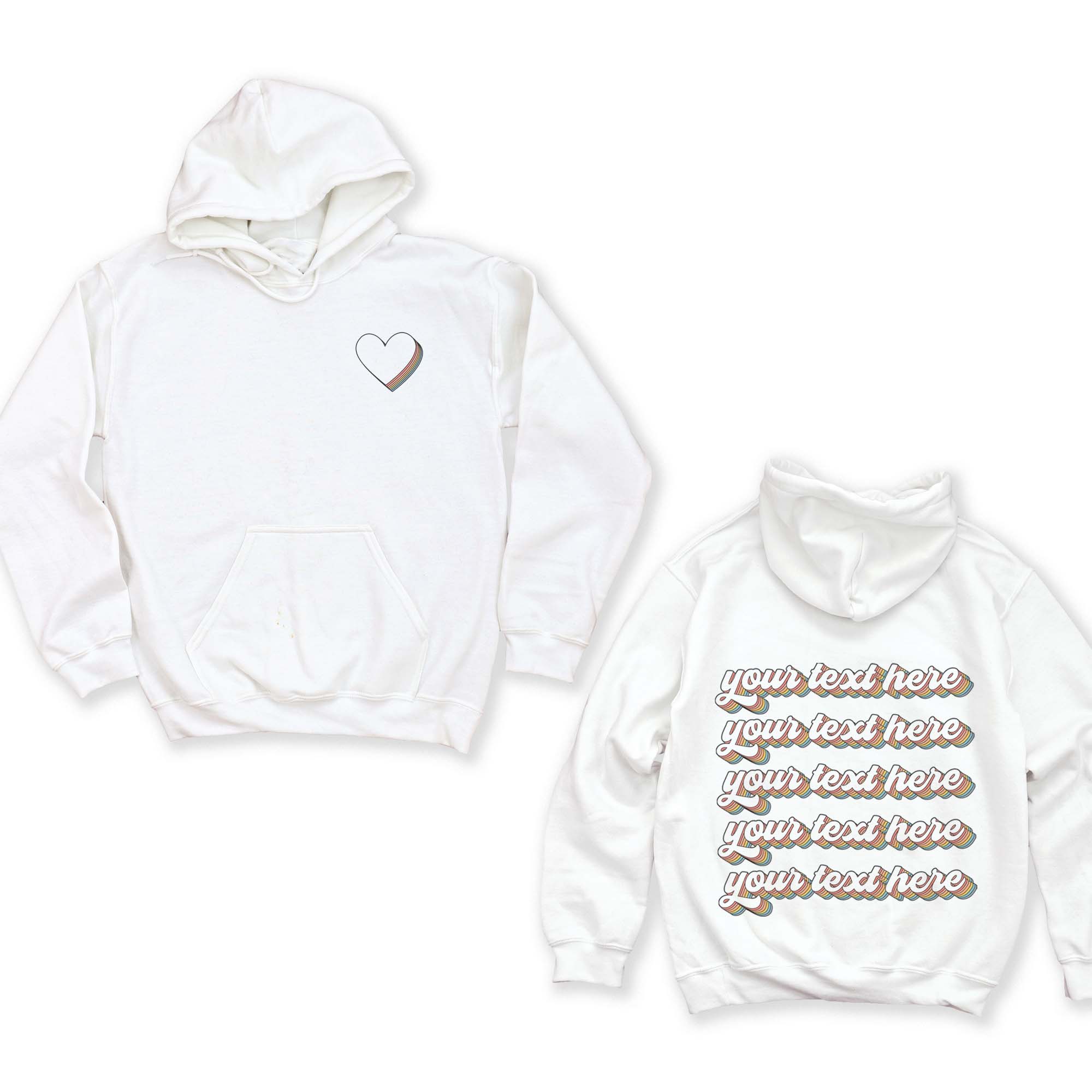 The Funnel Cake Tree - Wholesale Hoodie - Dames - Jouw regenboog op jouw manier - Hoodie op maat22