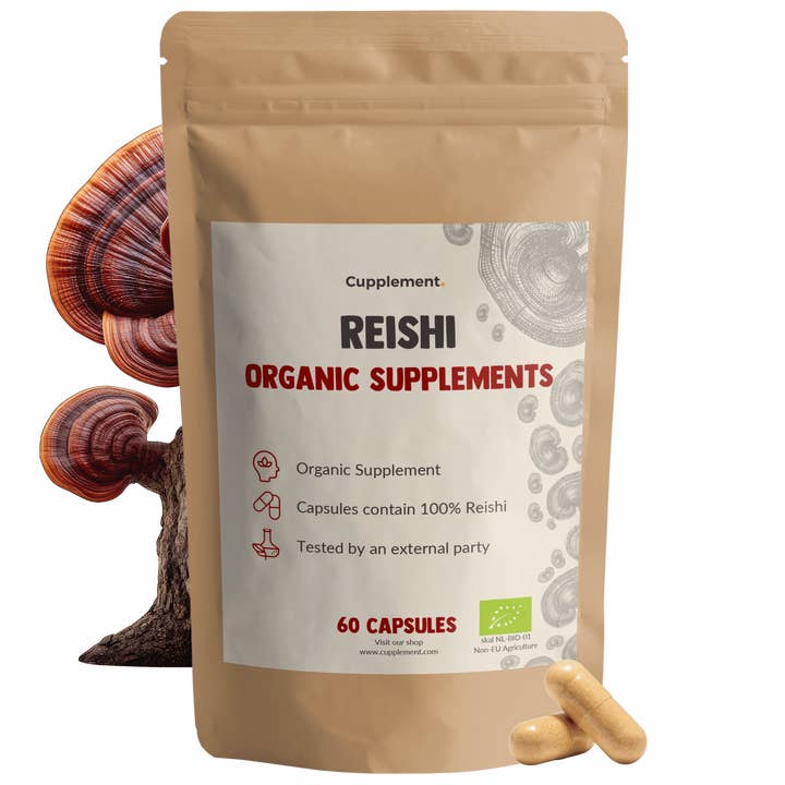 Reishi Capsules 500 mg Organic 60 Capsules for wholesale by Cupplement b.v.