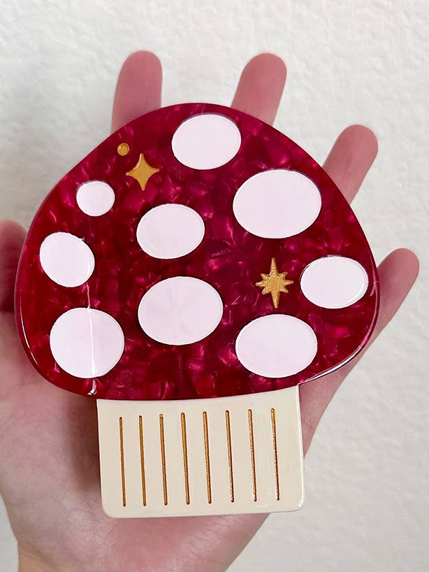 XL Mushroom Hair Claw for wholesale by PopFizzCheers