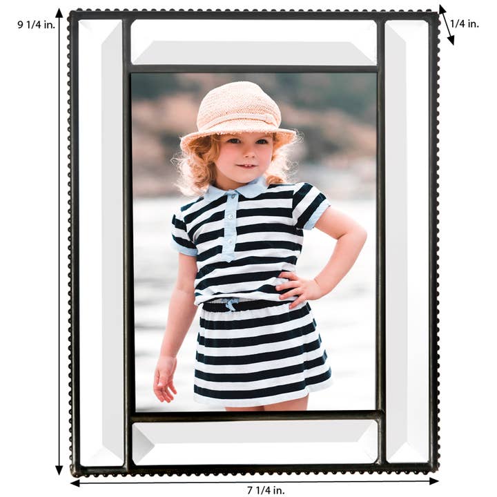 J Devlin Glass Art & Bert Anderson Collection - Wholesale Picture Frame - Crystal Glass Picture Frame 5x7 4x6 2.5x3.5 By J Devlin