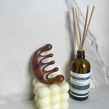 LadyJuneAccessories - Wholesale Hair Brush/Comb - Wooden Massage Comb with Wide Tooth, Scalp Massager5