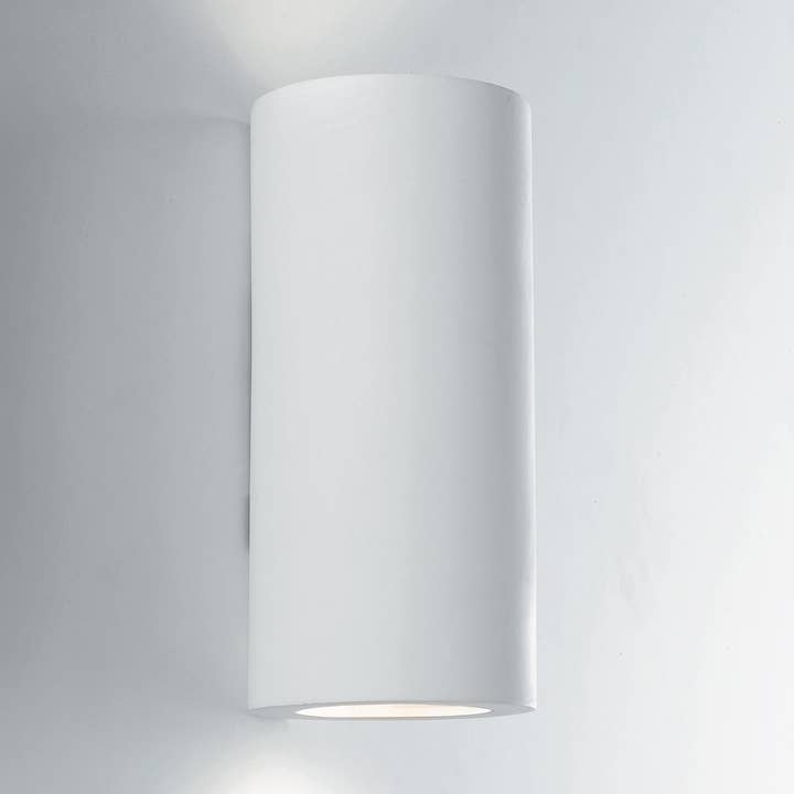 Lámpara de pared BANJIE en yeso pintable con doble emisión de luz (2xGU10) para venta al por mayor de Gruppo F.T