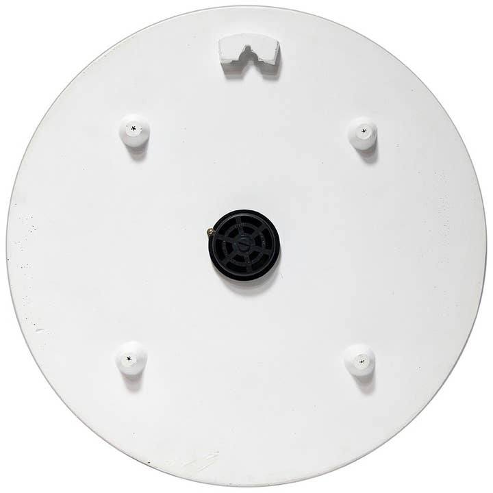 Infinity Instruments - Wholesale Outdoor Ornament/Decor - Outdoor Round Off-White Thermometer 15 Inch