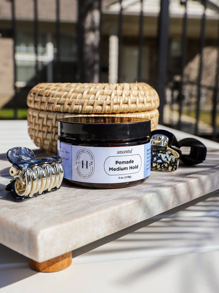 Hair Pomade - Medium Hold for wholesale by Healthy Body Investment, LLC