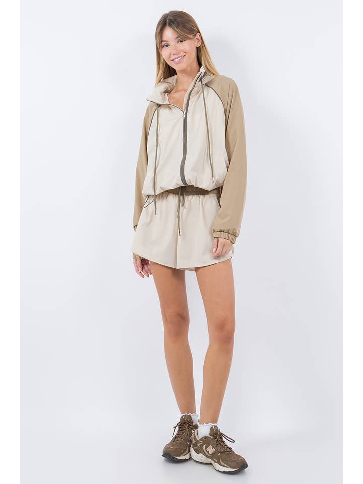 Whiteroom+Cactus - Wholesale Windbreaker - Women's - ZIP UP COLOR BLOCK WINDBREAKER3