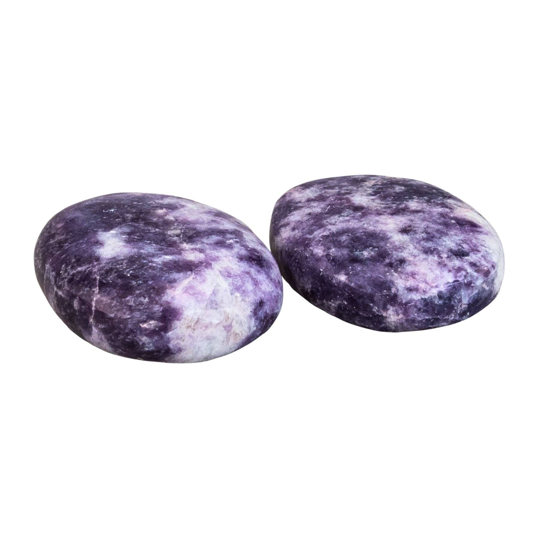 Down To Earth - Vente Pierre et cristal de spiritualité - Grande pierre de paume en lépidolite.2