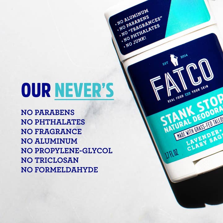 FATCO - Wholesale Deodorant - Unisex - Stank Stop, Stick, Lavender+Sage - 1.7 oz1