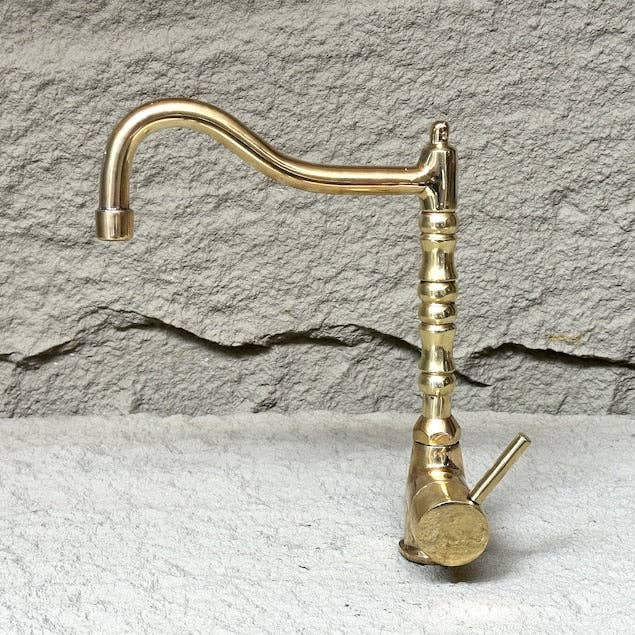 Artihand - Wholesale Kitchen Tool/Gadget - Unlacquered Single Handle Deck Mount Faucet3