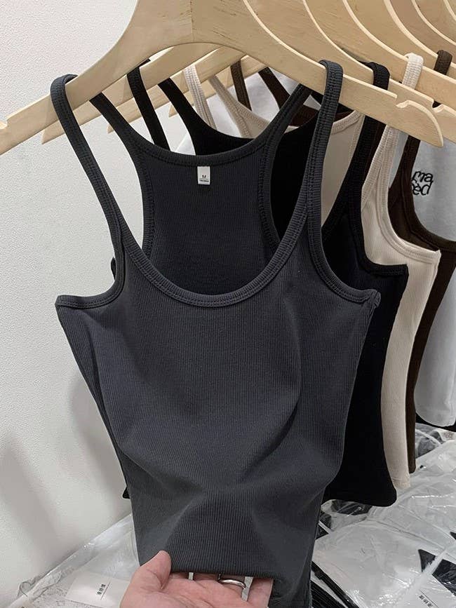 Rosa Clothing - Wholesale Tank Top - Women's - 2025 summer Basic daily rib fitted Racerback tank top10