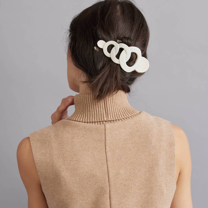 Geometric Ring Hair Claw Clips for Daily Use for wholesale by Tiepology