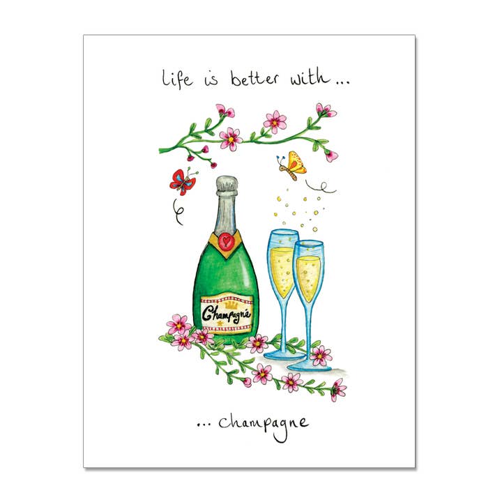 Carte Champagne de Vie pour la vente par Draw UK