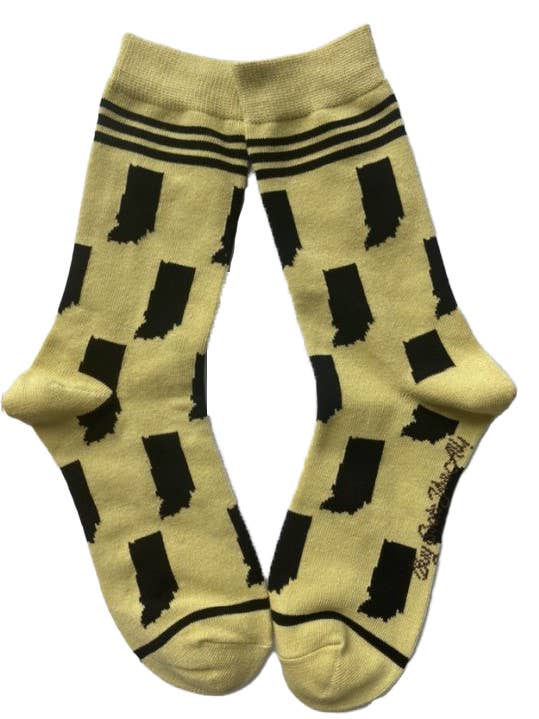 Indiana State former guld och svart kvinnors strumpor för wholesale av Buy Socks You All