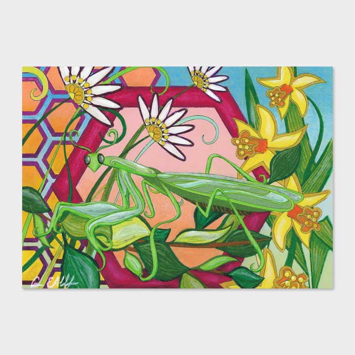 Impressão artística do louva-a-deus por atacado de ChromAddict