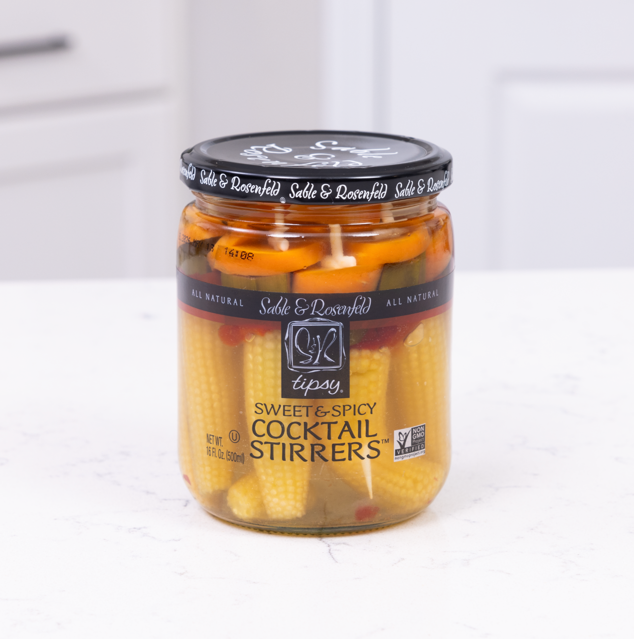 Sable and Rosenfeld est.1970 - Wholesale Pickled Vegetables - Sable & Rosenfeld Tipsy Cocktail Stirrers - Sweet & Spicy (C2