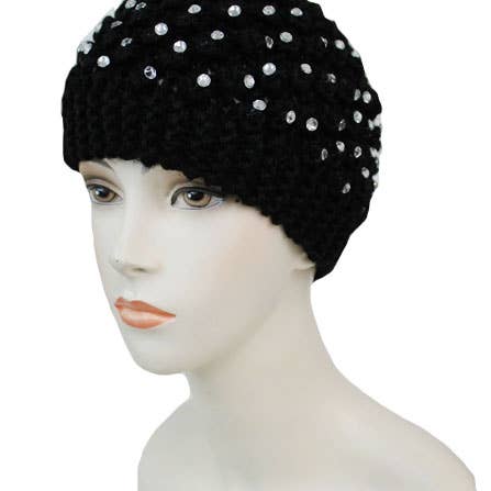 Cap Zone - Vendita all'ingrosso Fascia per capelli - Donna - Lavorato all'uncinetto con cerchietto interamente in strass3