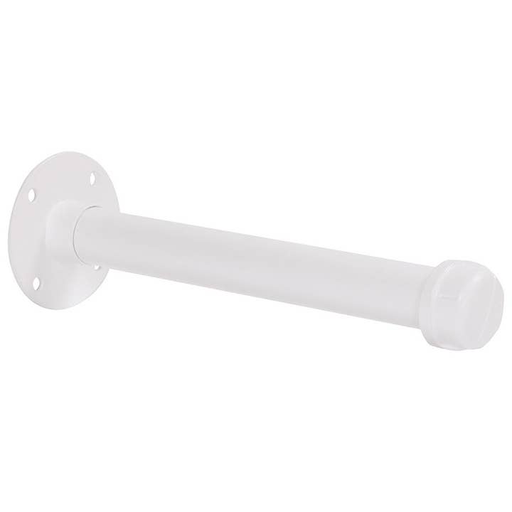 Store Supply Warehouse - Wholesale Retailer Display - Accessories - Boutique White Pipe Straight Faceout Wall Mount Set - 10"