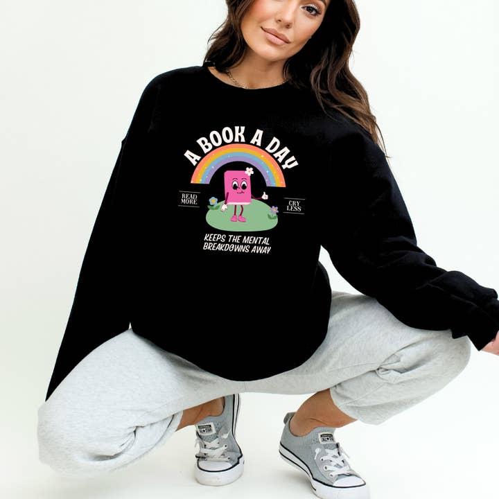 A Book A Day Sweatshirt for wholesale by Little Smut Closet