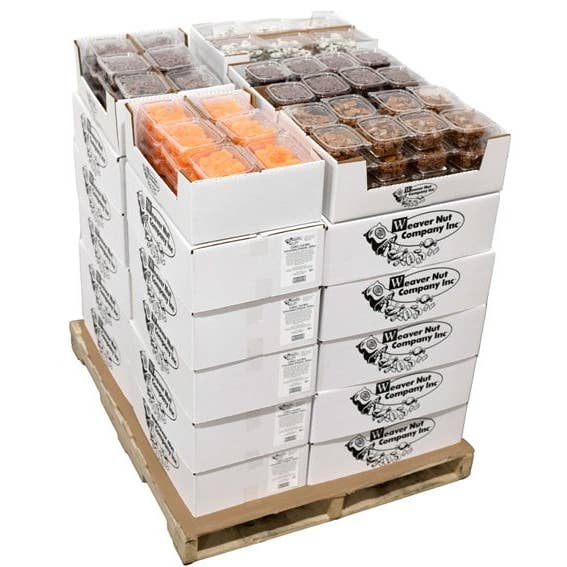 Weaver Nut Company, Inc. - Wholesale Retailer Display - Food & Drink - Pallet Display - FALL 660 ct. Tubs