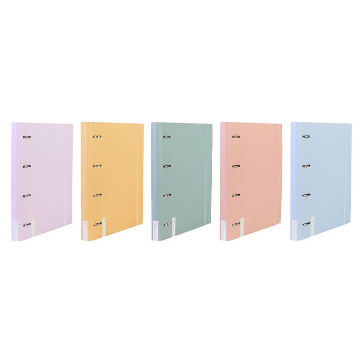 A4 Ringbuch 4 Ringe mit Nachfüllpack, Trennblatt & elastischer Prägung für den Großhandel von Ancor