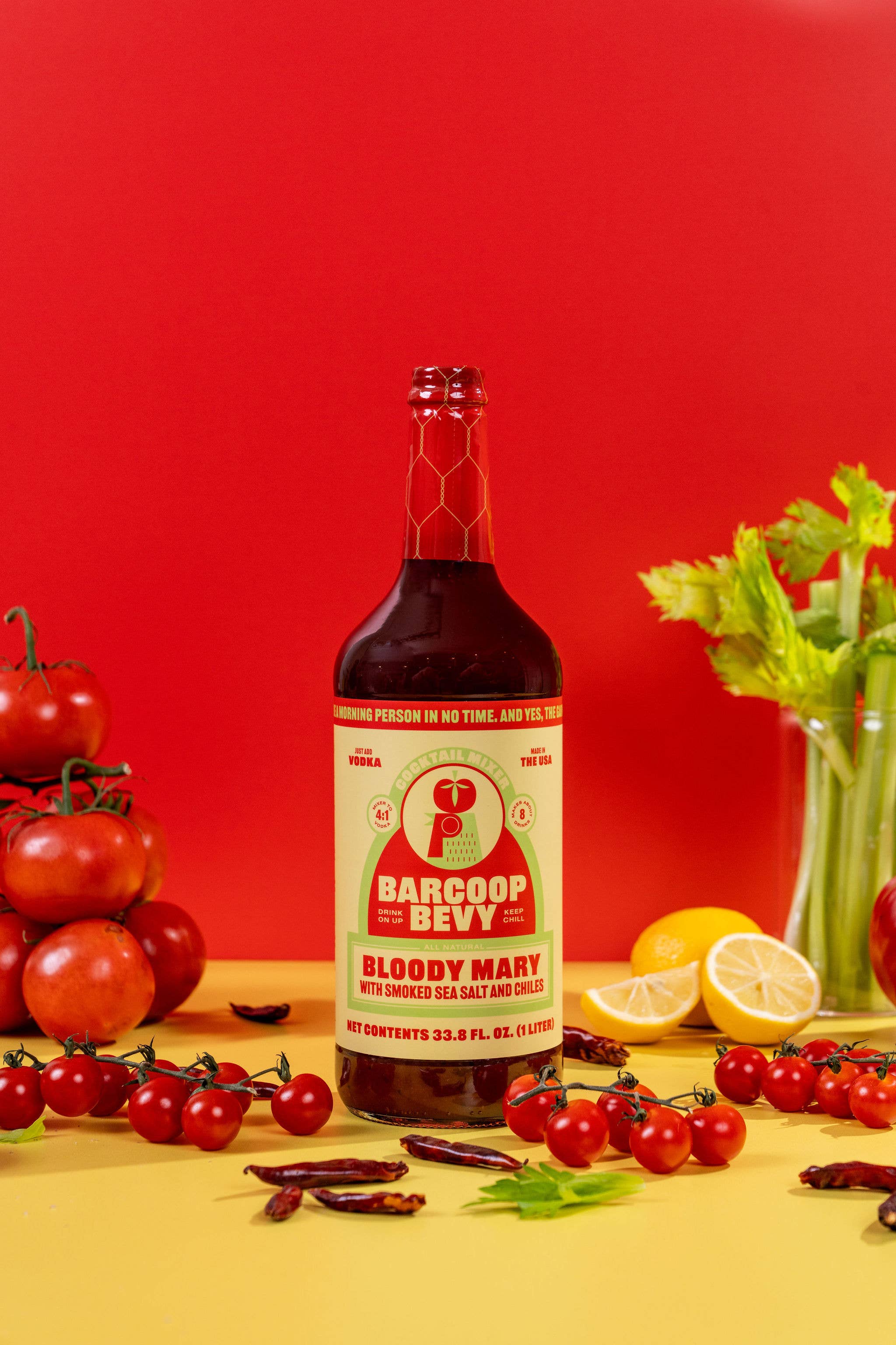 Bittermilk Bottling Co. - Wholesale Cocktail Mix/Syrup - Bloody Mary with Smoked Sea Salt and Chiles Cocktail Mixer1