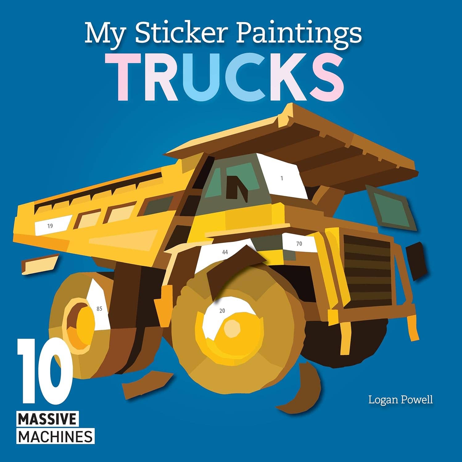 Fox Chapel Publishing - Wholesale Coloring & Activity Book - Kids & Baby - My Sticker Paintings: Trucks - 10 Massive Machines0