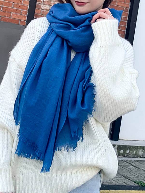 ShieldChic - Wholesale Scarf - Women's - Casual Simple Ramie Cotton 14 Colors Scarf1