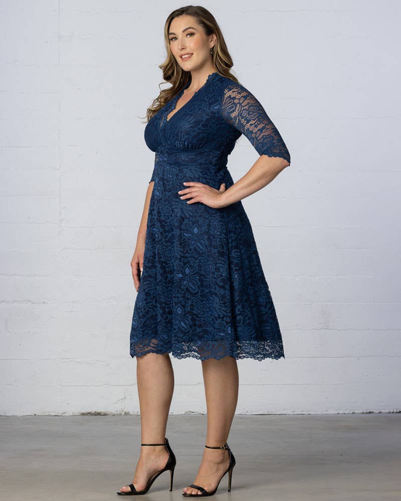 Kiyonna - Vente Robe – femme - Robe cocktail Mademoiselle en dentelle - Taille plus1