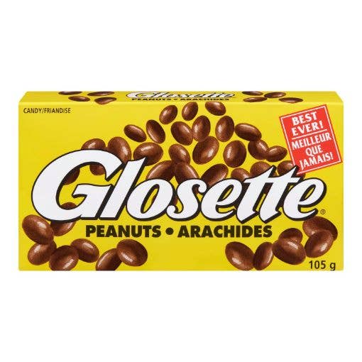 Echo Sales Canada - Wholesale Chocolate Covered Sweets - GLOSETTE PEANUTS – BIG BOX 105GR x 12 ct