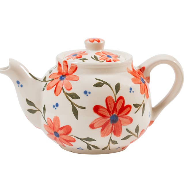 Ceramic Inspirations - Wholesale Tea Pot - Hand Painted Floral Ceramic Teapot Â