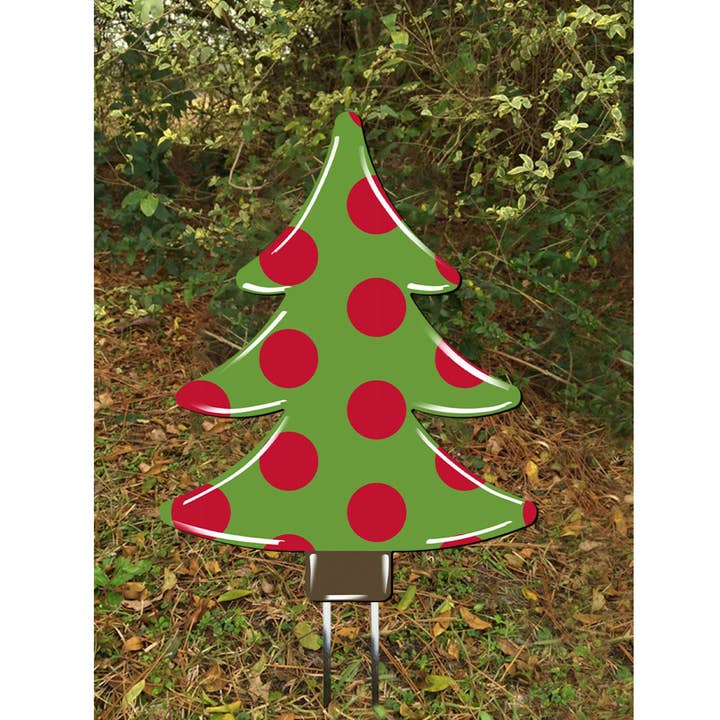 Steel Southern Designs - Wholesale Garden/Lawn Stake - 10" Christmas Tree Yard Stake
