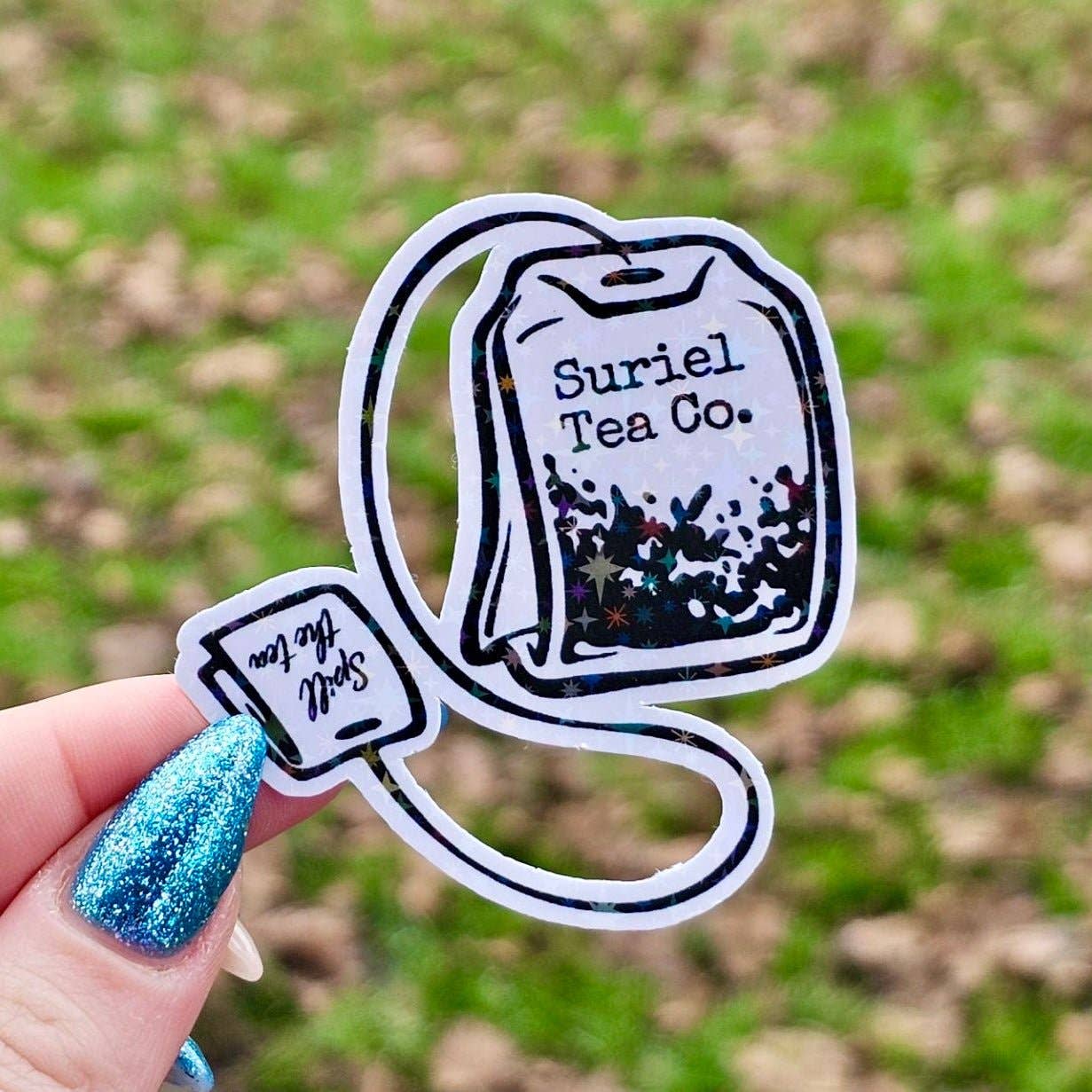 Awfullynerdy.co - Wholesale Sticker - A Court of Thorns and Roses Suriel Tea Co. Tea Bag Sticker