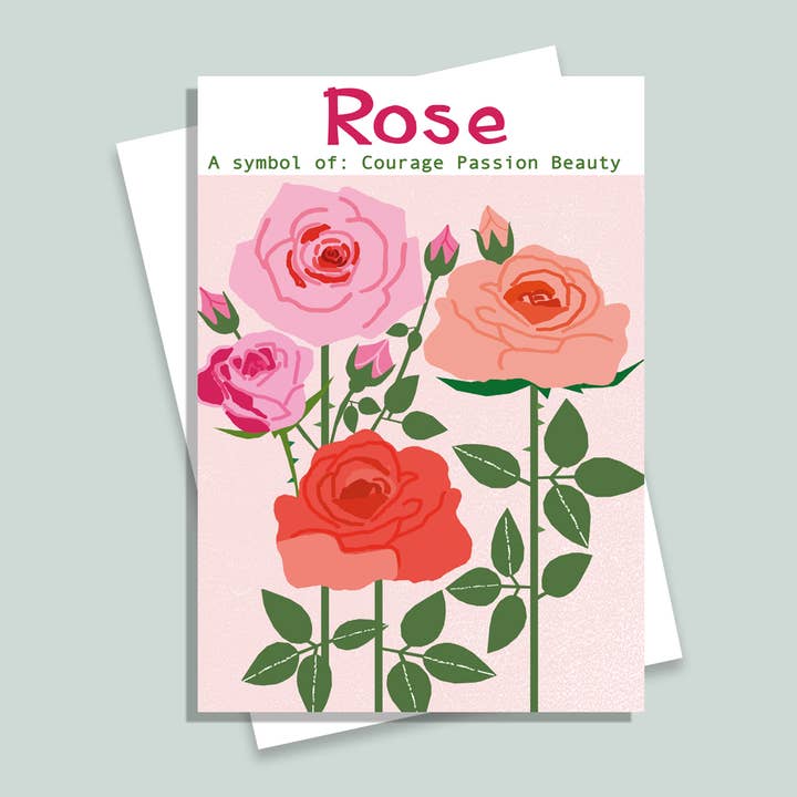 Everyday/Birthday Rose Card for wholesale by Lou Mills