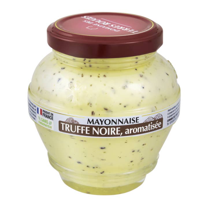 DOMAINE DES TERRES ROUGES - Wholesale Mayo - Black Truffle Mayonnaise, flavored 180g1