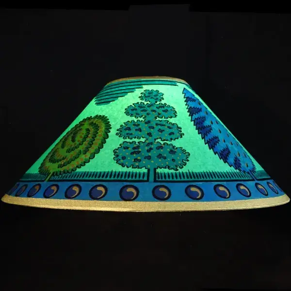 Cressida Bell - Wholesale Lamp Shade - Hand-painted Trees Lampshade1