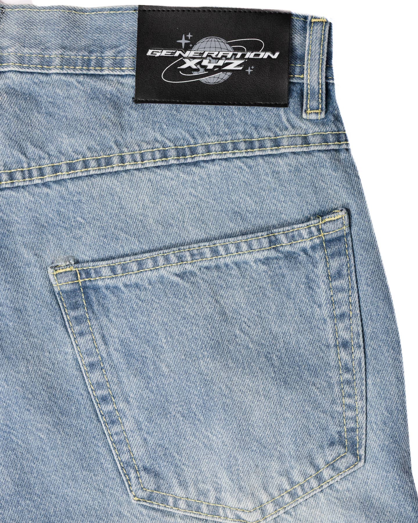 Generation XYZ - Wholesale Shorts - Men's - Loose Fit Denim Jorts  [HF-1084]5