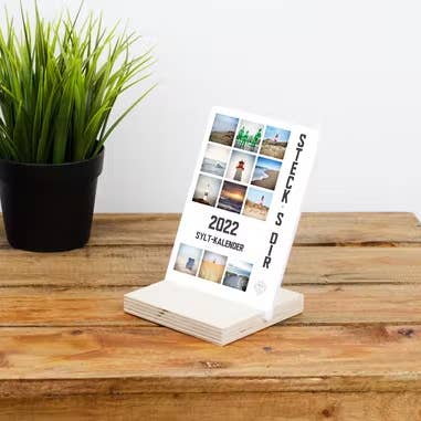 Stick the calendar - Sylt 2022 for wholesale by Kila-Photography - Deine Stadt auf Holz