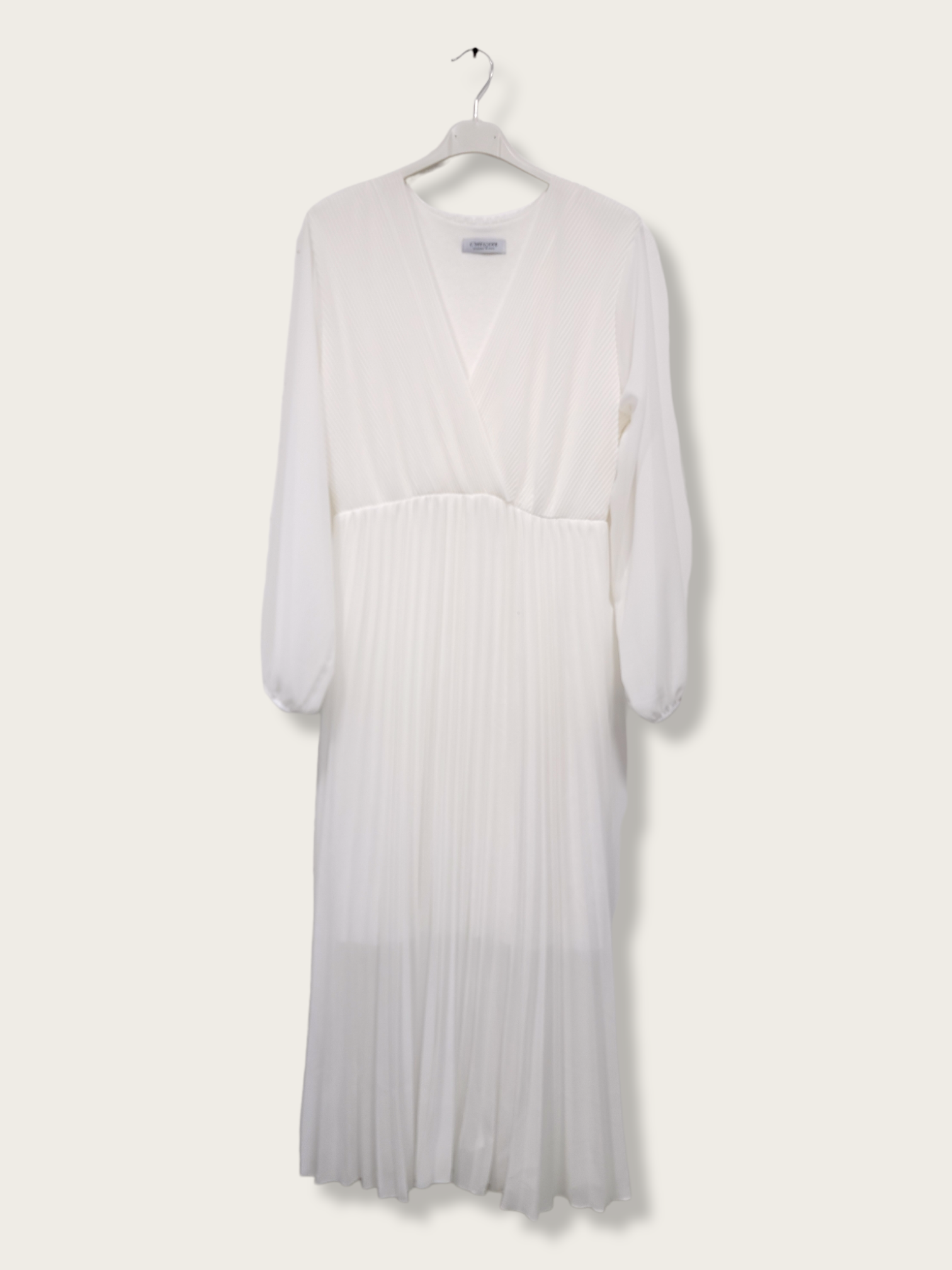 C'MELODIE - Wholesale Dress - Women's - Elegant Long-Sleeve Pleated Dresses in Plus Size6