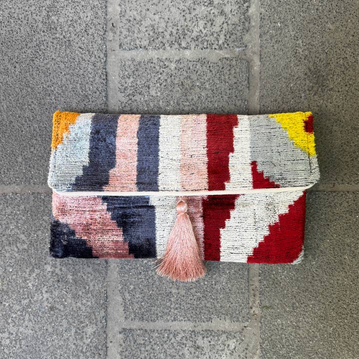Mila∞Miro by Emelie - Wholesale Clutch Bag - Women's - Ikat Clutch Bag Esterel