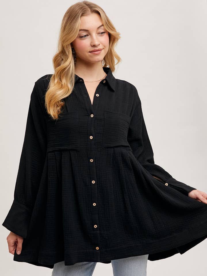 Bluivy - Wholesale Jurk - Dames - TUNIEKJURK MET KNOOPSLUITING32