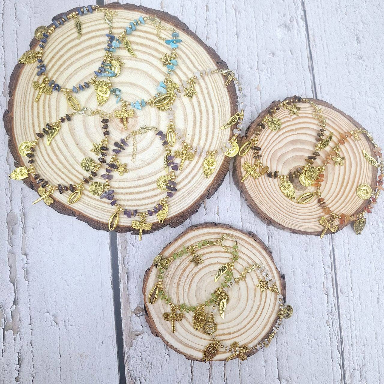 Hecho a mano - Vendita all'ingrosso Bracciale con perline - Bracciale con minerali colorati3