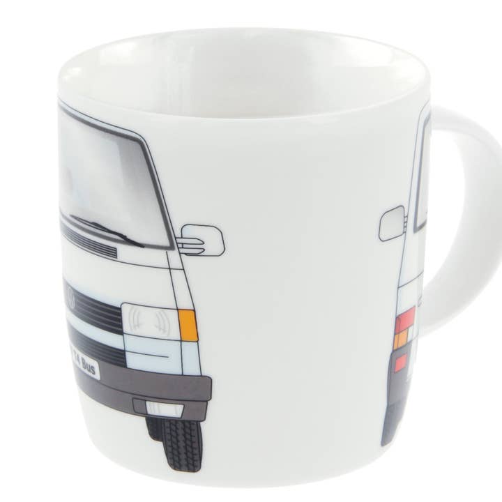 Caneca de café VW T4 Bus 370ml - branco por atacado de VW Collection by BRISA