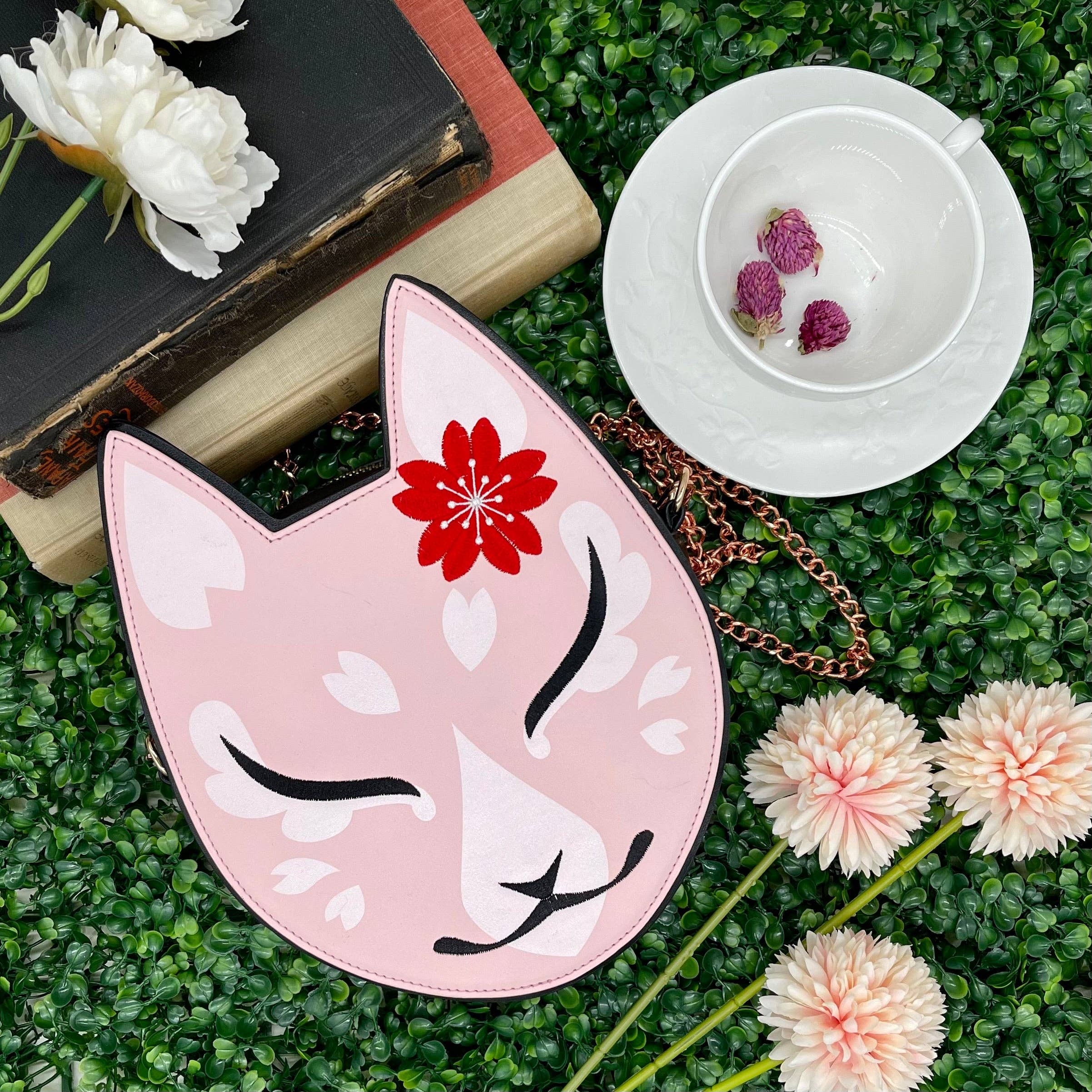 Yoshi Yoshitani LLC - Wholesale Crossbody Bag - Women's - Kitsune Convertible Bag : Pink2