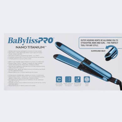 Majestic Wholesale - Wholesale Straightener/Flat Iron - BABYLISS PRO NANO TITANIUM STAINLESS STEEL FLAT IRON