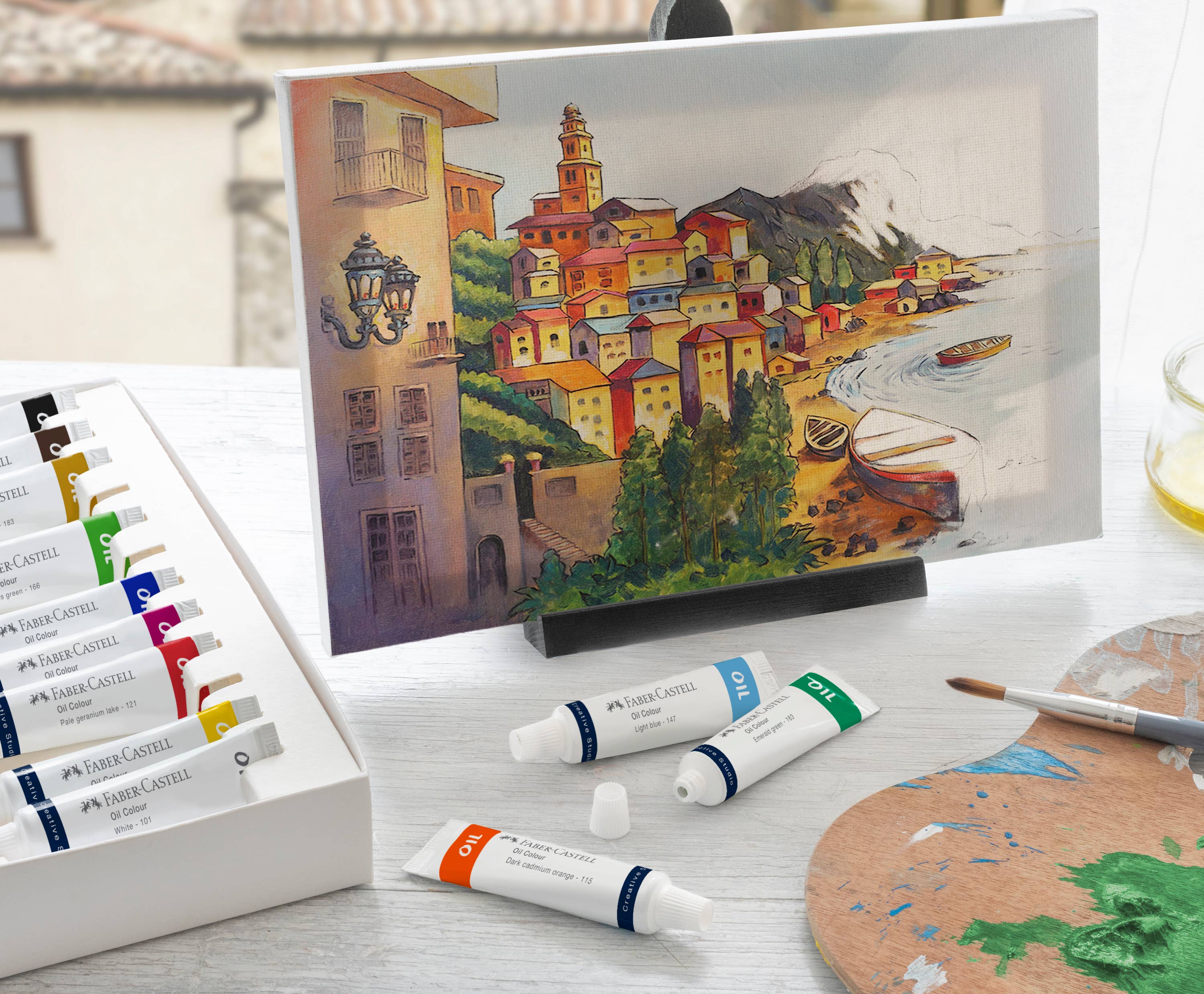 Faber-Castell / Creativity for Kids - Vente Assortiments de peinture - Peintures à l'huile pour artistes, lot de 12 tubes