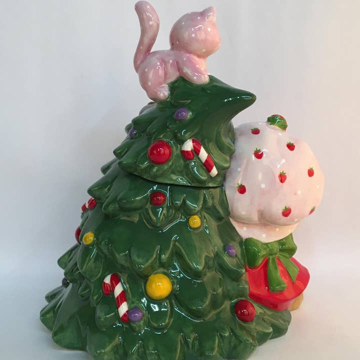 Blue Sky Clayworks - Wholesale Biscuit jar - Strawberry Shortcake Christmas Cookie Jar
2