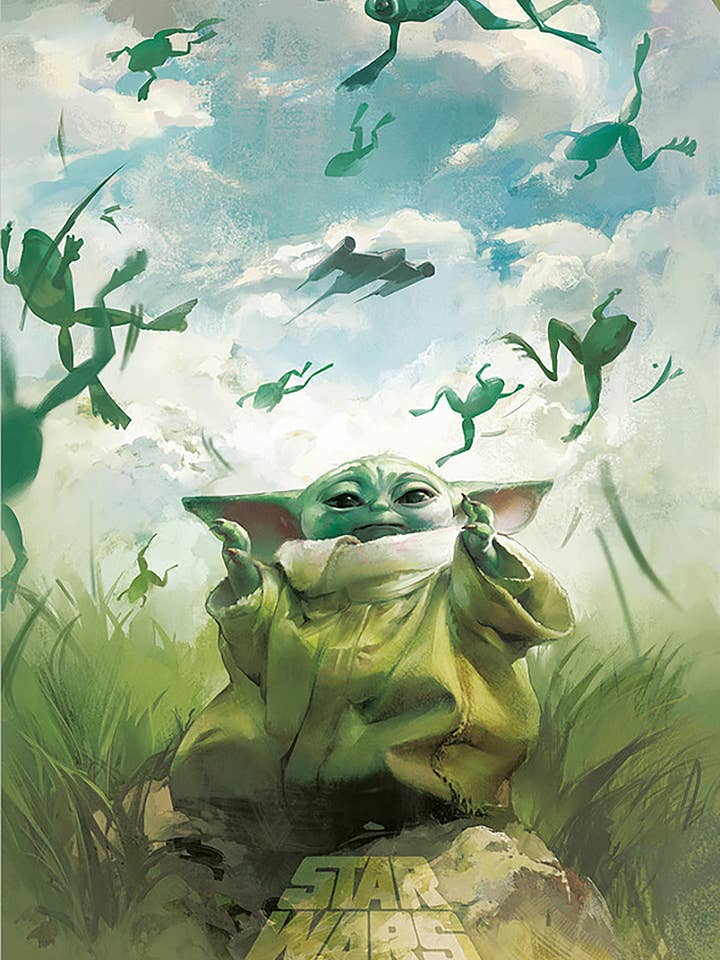 Póster The Mandalorian Grogu entrenando con ranas 91,5 x 61 para venta al por mayor de Close Up GmbH